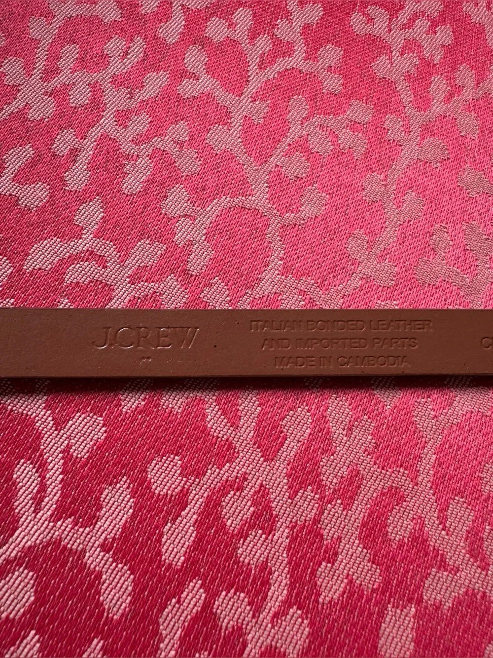 J. Crew Slim Brown Leather Belt with Gold Buckle - Picture 8 of 9
